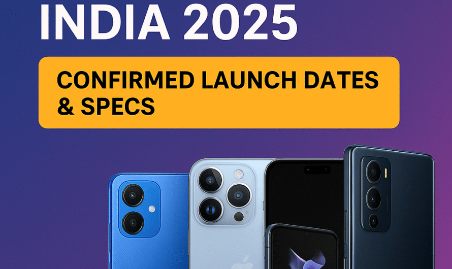 Upcoming Phones in India 2025 – Confirmed Launches & Release Dates